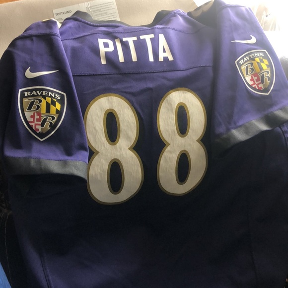 Nike Ravens 88 Dennis Pitta Purple Elite NFL Jersey Pitta Youth XL Nike OnField - Picture 17 of 17